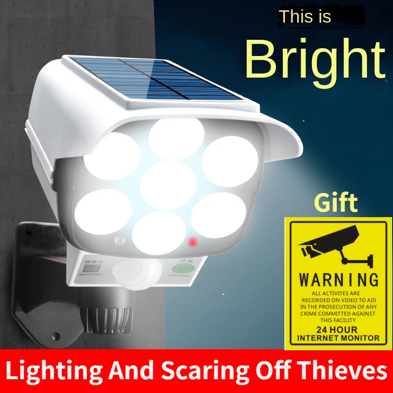 Macro Photography Led Lighting - กลางแจ้งพลังงานแสงอาทิตย์ Light Motion Sensor กล้อง Dummy