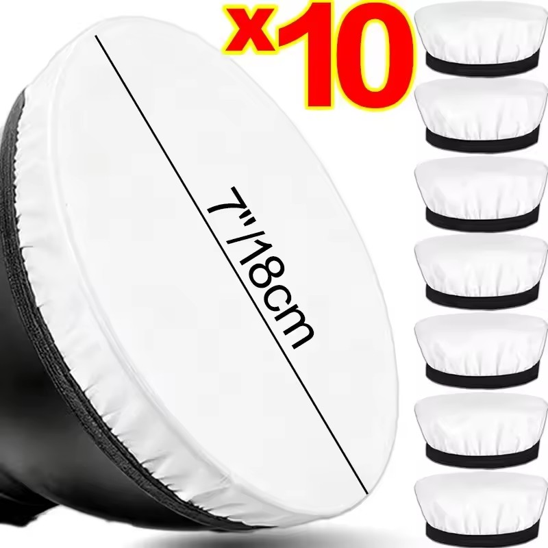 Photography Lighting System - 1/3/5/10 ชิ้น ผ้ากระจายแสงนุ่มสำหรับถ่ายภาพ ขนาด 7 นิ้ว