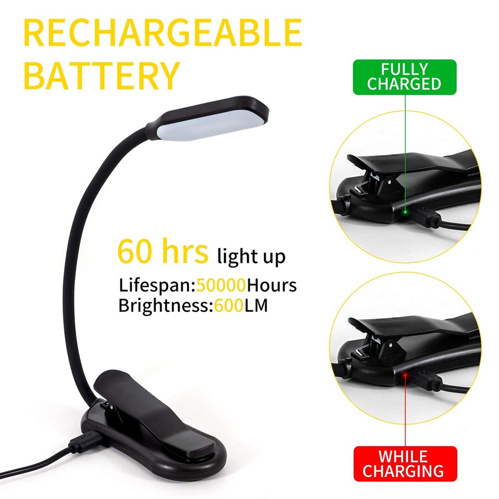 LED Book Light USB ชาร์จไฟอ่าน - Photography Lighting Book บทวิจารณ์และราคา