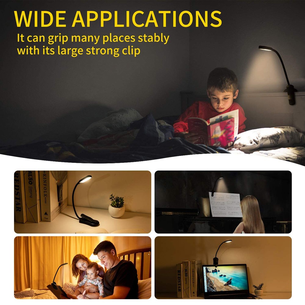 LED Book Light USB ชาร์จไฟอ่าน - Photography Lighting Book บทวิจารณ์และราคา