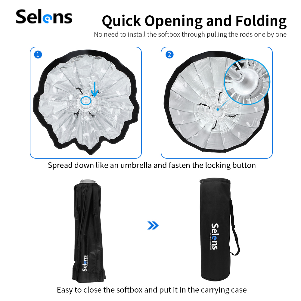 ซอฟต์บ็อกซ์แบบพาราโบลาลึก Sele - Parabolic Umbrella Deep บทวิจารณ์และราคา
