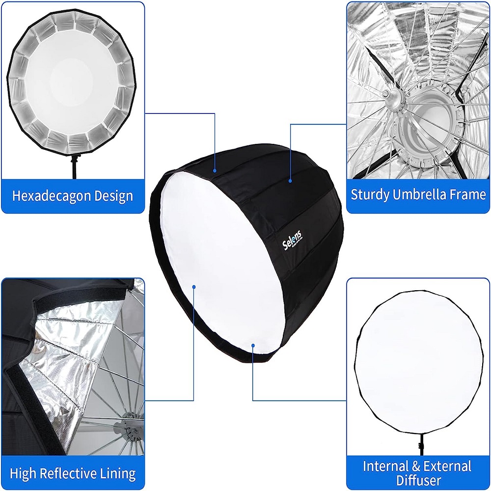 เซเลนส์120ซม. สิบหกเขาลึกแบบพา - Parabolic Umbrella Deep บทวิจารณ์และราคา