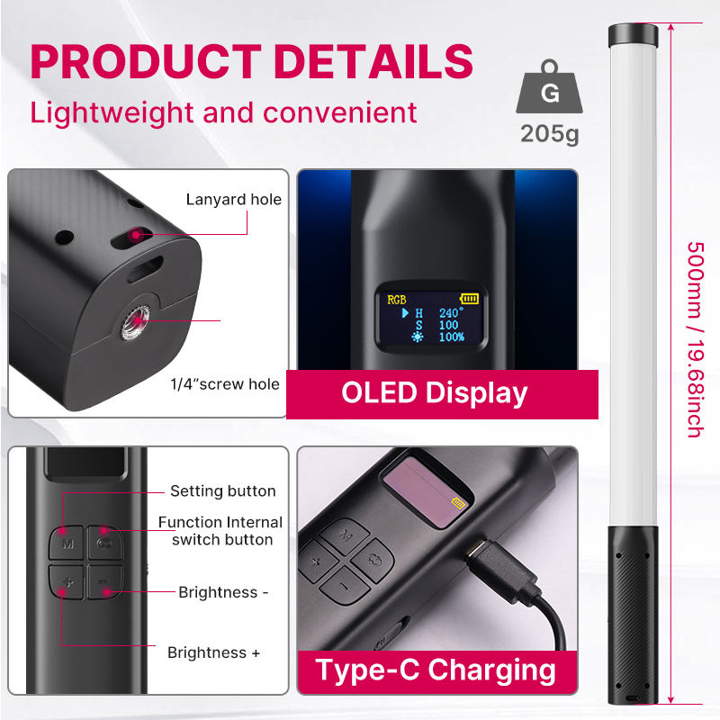 Ulanzi VL119 มือถือ RGB สีสัน  - Photography Lighting System บทวิจารณ์และราคา