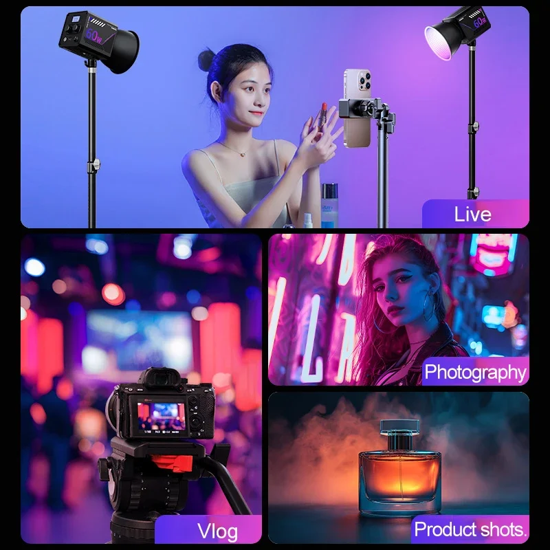 RGB Video Light แบบพกพา LED สต - Photography Lighting System บทวิจารณ์และราคา