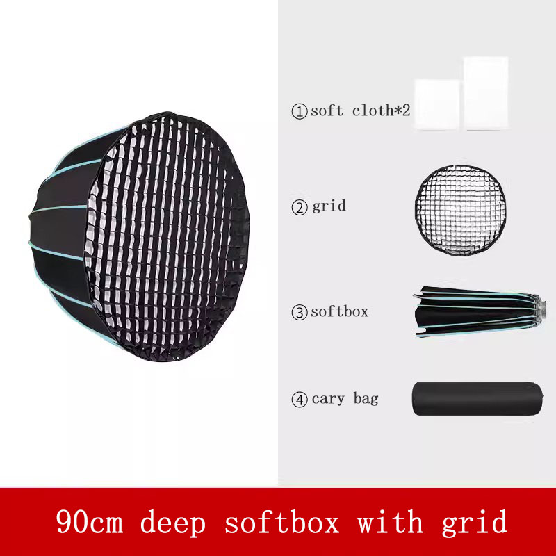 ซอฟต์บ็อกซ์ขนาด 90 ซม. พร้อมกร - Parabolic Umbrella Deep บทวิจารณ์และราคา