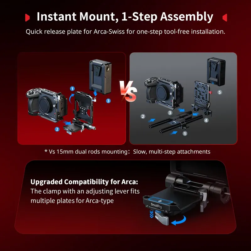 แบรนด์ SmallRig ชุดแผ่นยึดแบตเ - V Mount Battery บทวิจารณ์และราคา