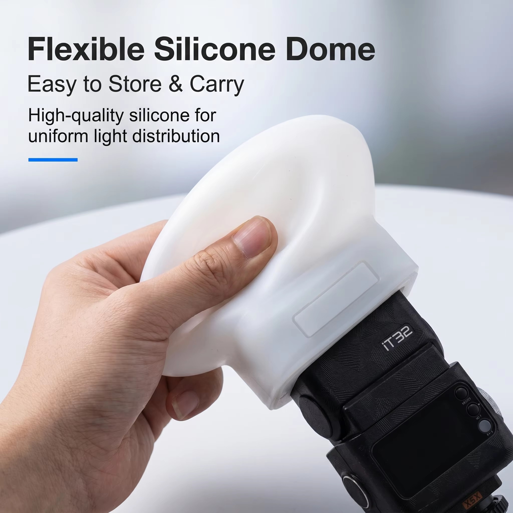 ฝาครอบซิลิโคนสำหรับกระจายแสงแฟ - Photography Lighting No Shadows บทวิจารณ์และราคา