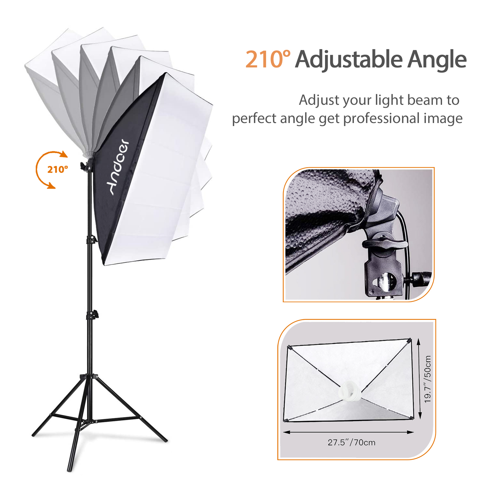 Andoer ชุดไฟสตูดิโอถ่ายภาพ85W, - Photography Lighting Portrait บทวิจารณ์และราคา