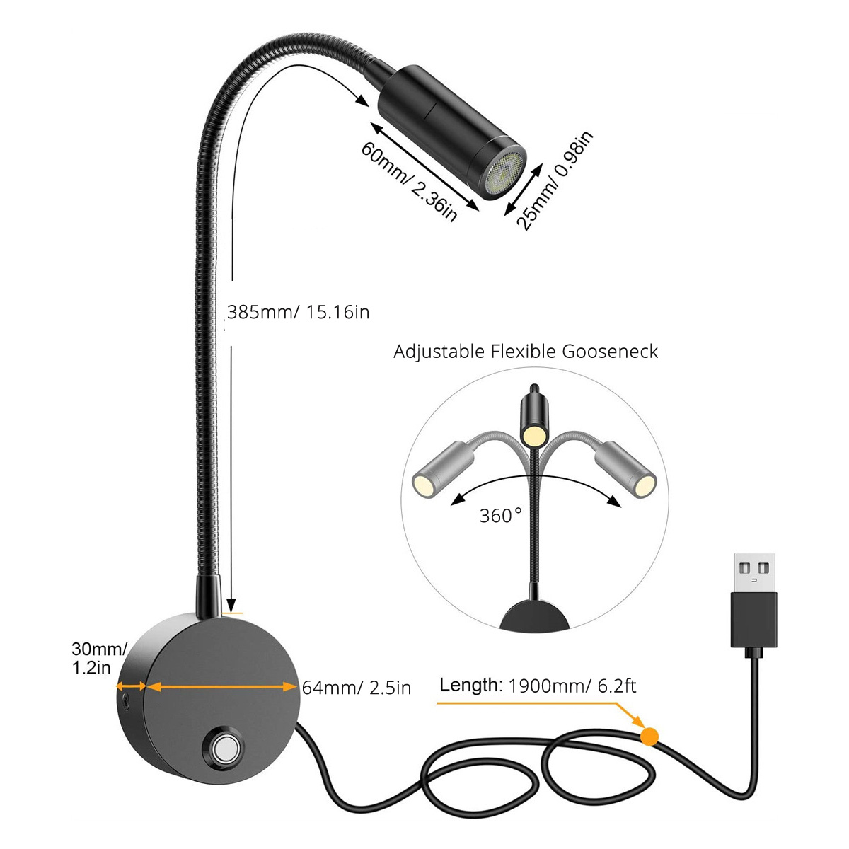 2pcs 5V USB โคมไฟอ่านหนังสือข้ - Photography Lighting Book บทวิจารณ์และราคา