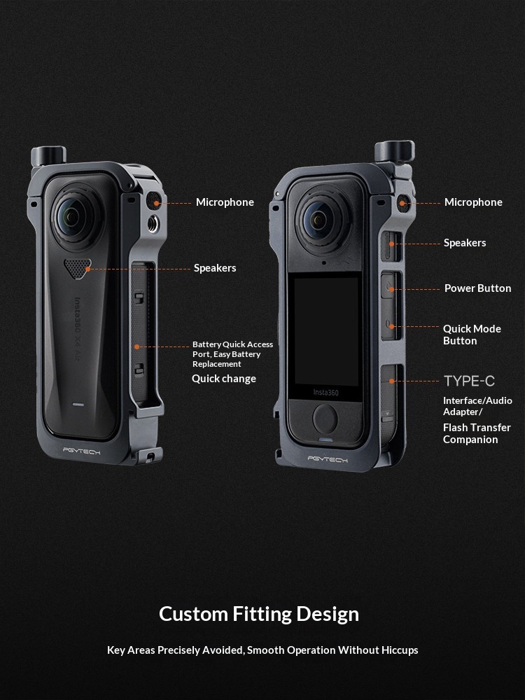 กรอบป้องกันกล้อง PGYTECH สำหรั - Insta360 Camera X4 บทวิจารณ์และราคา