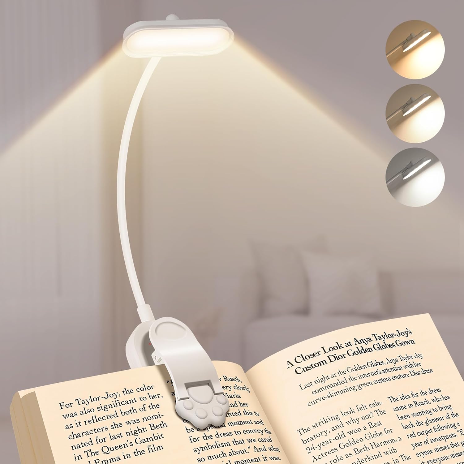 ไฟอ่านหนังสือ LED แบบพกพา ชาร์ - Photography Lighting Book บทวิจารณ์และราคา