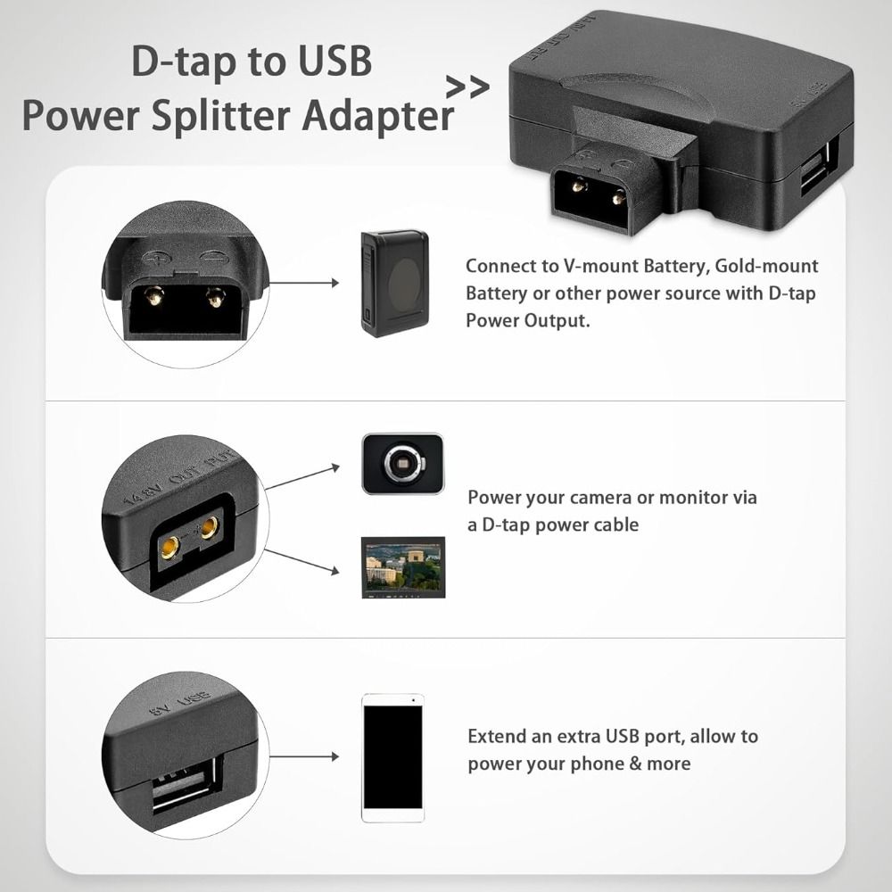 อะแดปเตอร์แปลงไฟ 11V-17V D Tap - V Mount Battery บทวิจารณ์และราคา