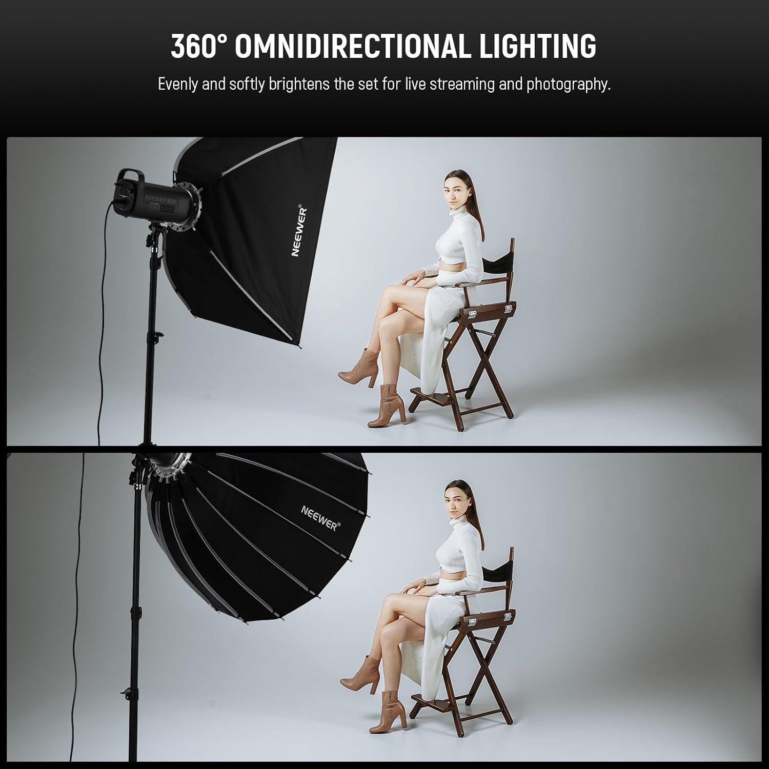 ซอฟต์บ็อกซ์แบบพาราโบลาพร้อมเมา - Photography Lighting System บทวิจารณ์และราคา