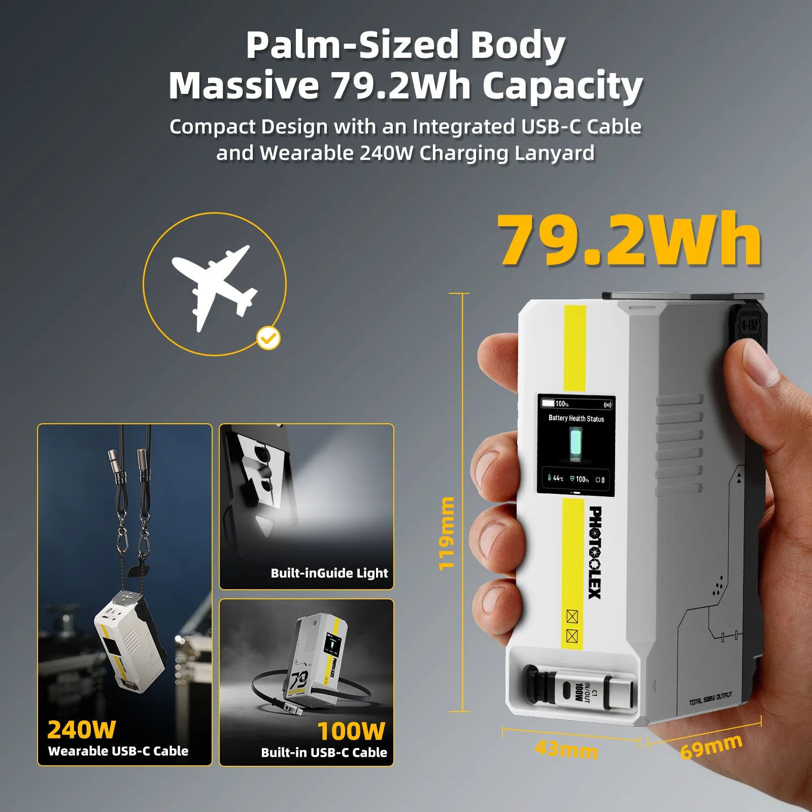 แบตเตอรี่ PHOTOOLEX 79Wh 5500m - V Mount Battery บทวิจารณ์และราคา