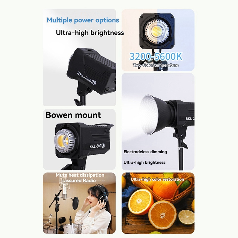 ไฟวิดีโอ LED แบบไบ 300W, ไฟ LE - Photography Lighting Video บทวิจารณ์และราคา
