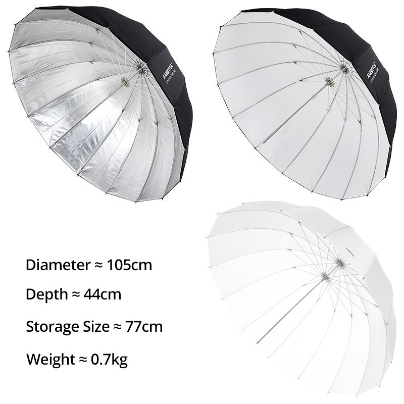 ร่มสะท้อนแสงแบบพาราโบลาลึก AMB - Parabolic Umbrella Deep บทวิจารณ์และราคา